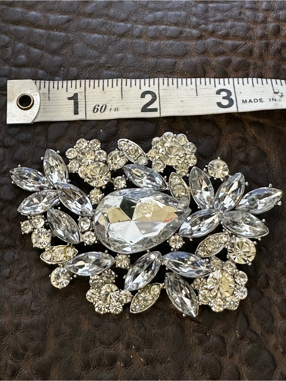Vintage Rhinestone Brooch - Picture 5 of 6